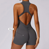 Combinaison de sport et yoga sans manches à col montant, dos nu, séchage rapide, respirante, une pièce, pour entraînement et fitness – Vente en gros
