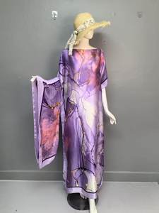 ชุดเดรสยาวพิมพ์ลายแอฟริกันแฟชั่นใหม่ พร้อมผ้าคลุมไหล่ สไตล์ชุดเดรสแอฟริกัน - Product Image 3