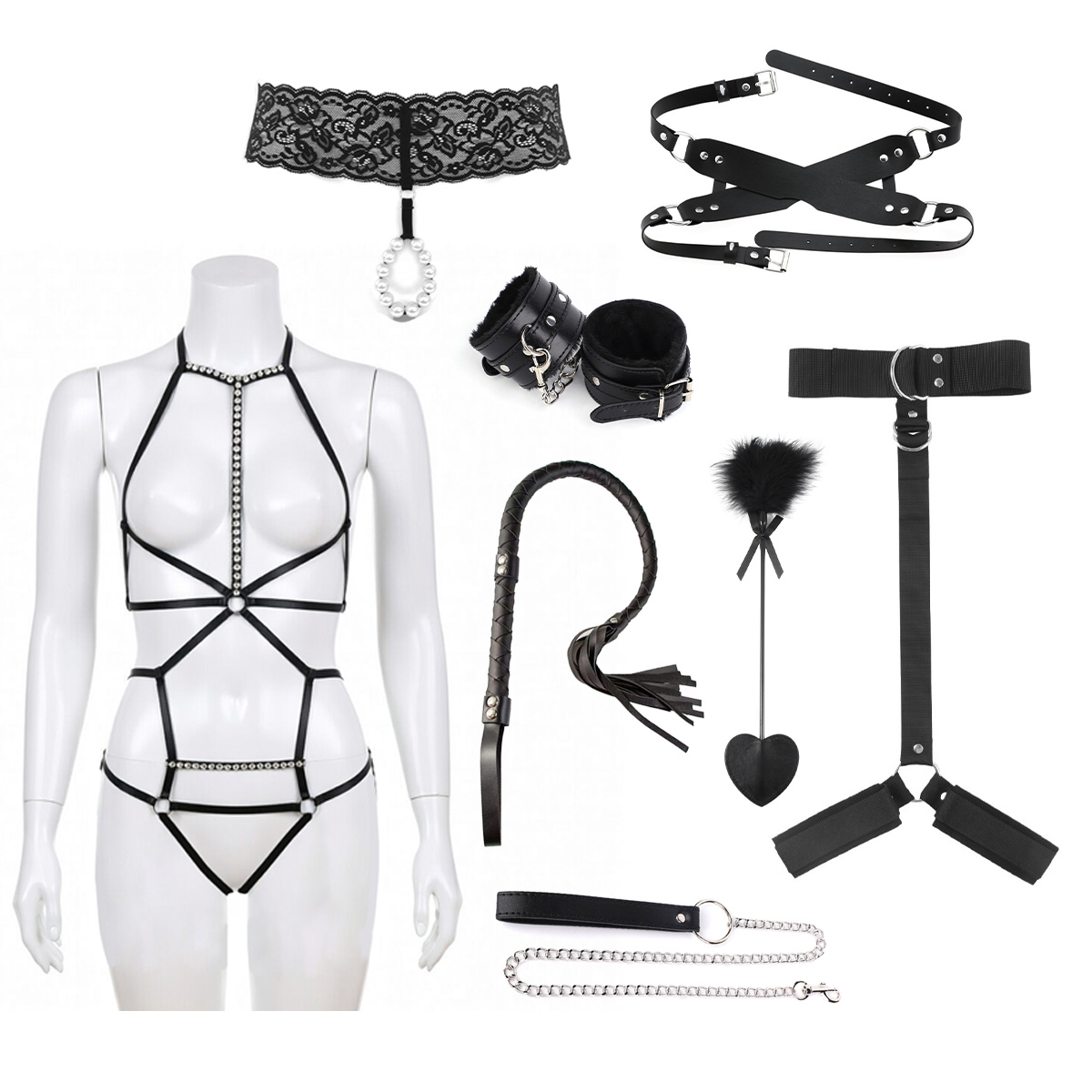 ensemble de huit pièces