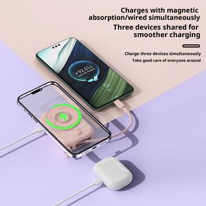 <span class=keywords><strong>Power</strong></span> Bank magnetico Wireless 10000 MAh alimentatore Mobile Display digitale batteria esterna con cavo di ricarica USB-C - Product Image 3