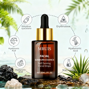 Suero Autobronceador Facial, Esencia Bronceadora sin Sol, Gotas Autobronceadoras con Brillo Natural, Loción Autobronceadora de Rápida Absorción, Cuidado de la Piel MRUIS 30ml - Product Image 2