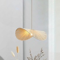 Lustre en corde de chanvre de style japonais Wabi-Sabi, design rétro pour restaurant, salon simple, séjour, artisanal