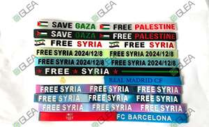 Meme kanseri farkındalık kauçuk bilezik 2 renk yırtılmaya dayanıklı silikon bilekliği kabartma baskı logo ile özel bilekliği - Product Image 2