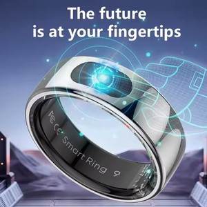 Meilleure vente White Label SDK QRing App femmes Stress sommeil suivi tactile prière musulmane or R08 Smart Ring - Product Image 3