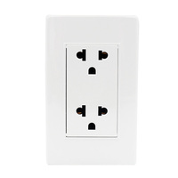 Prise de courant de haute qualité US Standard AC plaque en plastique maison murale prise de charge électrique interrupteur et prise