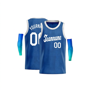 Camiseta de Baloncesto para Calentamiento, de Alta Calidad, Tallas Grandes, Reversible, Transpirable, Sublimada, Cosida, Personalizada, con Bordado - Product Image 1