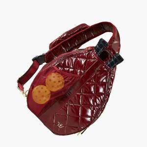 Sac de sport matelassé de luxe personnalisé pour raquettes de pickleball et de tennis, sac à dos et sac bandoulière gonflé pour le sport - Product Image 3