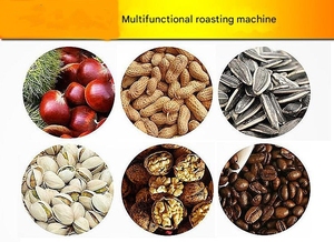 Machine de torréfaction de graines et de noix d'arachide commerciale de haute qualité 400g torréfacteur à Air chaud électrique au gaz avec moteur pour cave - Product Image 3