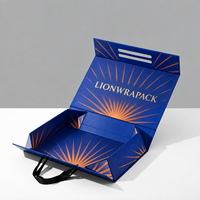 Boîte cadeau pliable personnalisée Lionwrapack avec fermeture magnétique, boîte d'emballage en papier artisanal, boîte pour chaussures et vêtements
