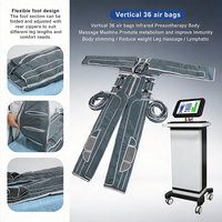 Appareil de pressothérapie professionnel à 36 airbags avec combinaison de massage par compression FIR, équipement de beauté et de remodelage corporel complet pour spa