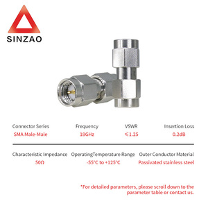 Wayiii SMA Nam để SMA nam thép không gỉ <span class=keywords><strong>RF</strong></span> đồng trục kết nối DC-18GHz <span class=keywords><strong>RF</strong></span> đồng trục Adapter <span class=keywords><strong>RF</strong></span> lò vi sóng thành phần - Product Image 5