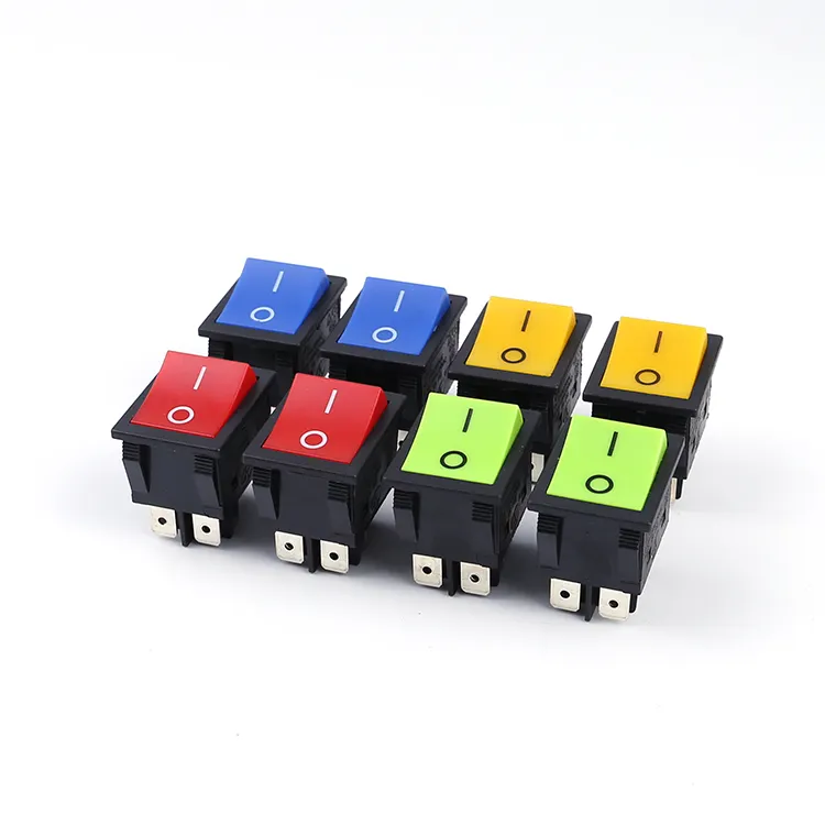 20mm Diameter Power Momentary Series High Quality Resistant ON-OFF dpst SPST square panel mount Electrical Boat rocker switch