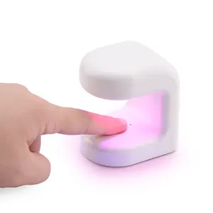 9w Pro Flash Cure Portable Cordless Rechargeable USB Touch MINI Curing Soft Gel Tip UV LED Light Nail Dryer Lamp