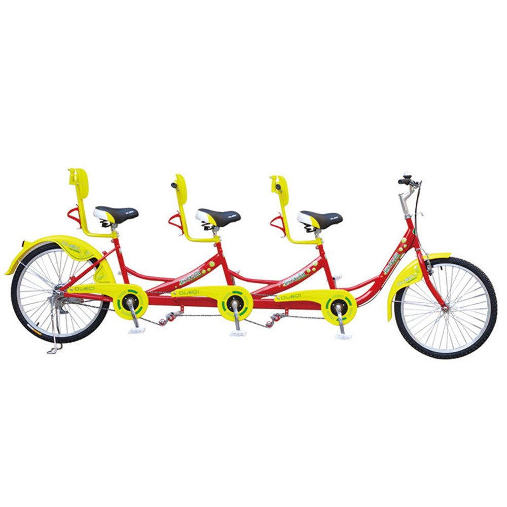 Tandem-Bicicleta de 3 plazas, 4 personas, 2 personas