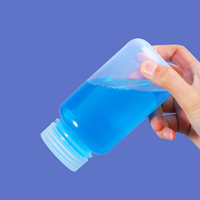 Bouteille à réactifs en PP de qualité alimentaire, transparente, à large ouverture, avec bouchon anti-fuite sans joint (5-1000 ml)