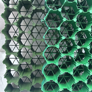 Trung Quốc Nhà sản xuất xốp lối đi cỏ gia cố paver geocell mặt đất lát lưới cho cỏ để bán 500*500*40 mét - Product Image 6