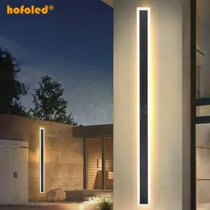 LED Long Strip Linear Wall Mount Sconce Lamp Exterior Lighting Outdoor Sensor Outdoor Wall Lamps Wall Mount Sconce Lamp Exterior