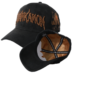 หมวกเบสบอลแบบ Snapback 5 แผง ผ้ากำมะหยี่ OEM/ODM  ออกแบบลายทางสไตล์ชาติพันธุ์  ผลิตตามสั่งสำหรับทุกคนที่ชอบแบรนด์ของเรา - Product Image 6