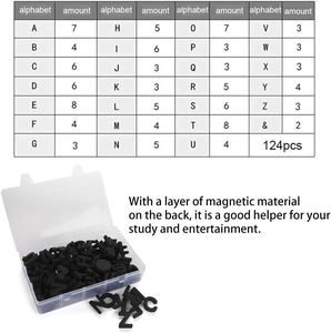Magnetic <b>Letters</b> ABC Magnets for Fridge <b>Foam</b> Alphabet <b>Letters</b> Refrigerator Magnets Educational for Spelling and Learning Black - Product Image 2