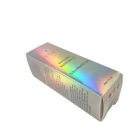 Boîte en papier holographique de luxe pour emballages cosmétiques, produits de soin de la peau, maquillage, beauté, boîte en carton blanc pliable