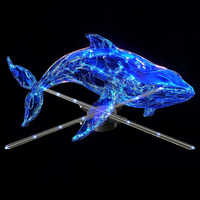 Ventilateurs portatifs uniques de l'hologramme 3d conçus pour la publicité extérieure assurant un engagement efficace grâce à des affichages hypnotisants