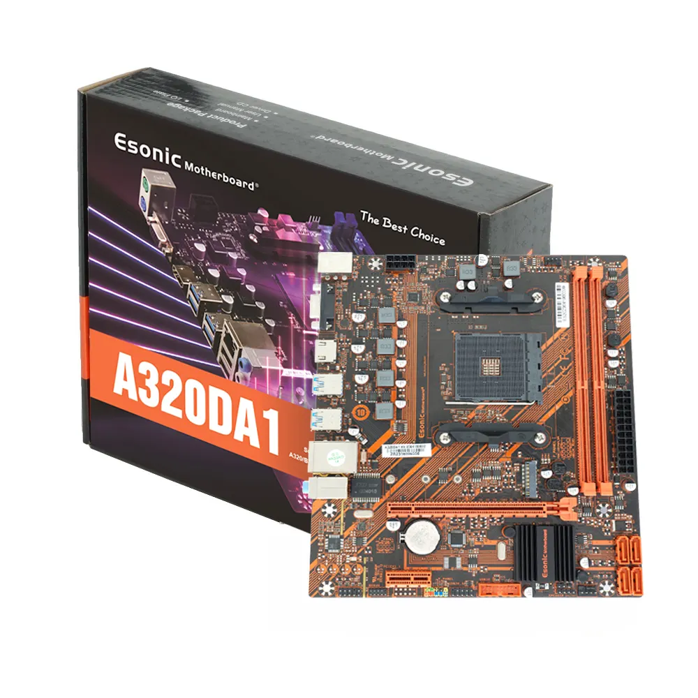 Placa base de escritorio AM4 A320 B450 con enchufe M.2 1331 DDR4 DIMM Esonic/placa base OEM para la serie AMD 1000-5000