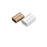 Venta caliente DIN3093 US Tipo 8 Virolas de forma Virolas de aluminio y cobre para producto de hardware de cuerda de alambre