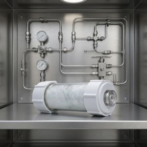 Filtre à particules de gaz de combustion en laine de verre industrielle GWF1 pour applications de conditionnement d'échantillons d'analyseur de 270 ml, avec siège en néoprène - Product Image 4