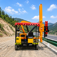 Viteuse de pieux de garde-corps entièrement automatique à vitesse de construction rapide et forage précis