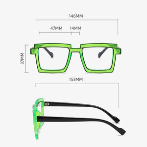 <span class=keywords><strong>2025</strong></span> 캔디 컬러 Tr90 안티 블루 라이트 여성의 광학 안경 렌즈 대형 패션 안경 프레임 맞춤형 안경 - Product Image 4