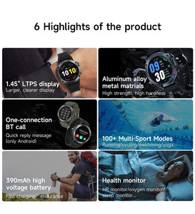 T35 Orologio Sportivo Compatibile con iOS e Android, Smartwatch con Connessione Unica, Chiamate BT, Assistente Vocale, Monitoraggio Salute e Fitness - Product Image 3