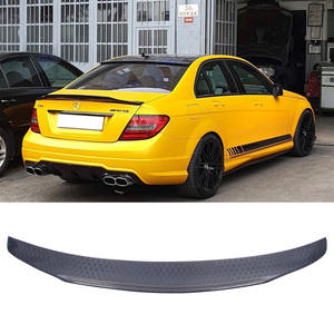 สปอยเลอร์หลังคาร์บอนไฟเบอร์ทรงรังผึ้งแบบ PSM สำหรับรถยนต์ C-Class W204 4 ประตู ปี 2007-2014 - Product Image 1