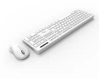 Nouvelle Membrane 2.4G 108 Touches Sans Fil Ultra Mince Plug Play Étanche Multimédia Touches Clavier Souris Combo 9892 Pour