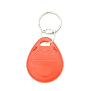 RFID 125KHZ Plastic Transparent Chip Key Fob, Crystal clear smart keychain for Electronic Door System