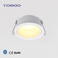 Boîtier de downlight fixe IP20 en aluminium moulé sous pression MR11 GU10, découpe 55x25mm, ouverture avant 52mm, ampoule remplaçable