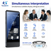 Traductor de Doble Pantalla con IA M90pro, 159 Idiomas, Traducción en Línea y Fuera de Línea, Grabación de Voz y Fotos, Dispositivo de Bolsillo para Viajes y Negocios