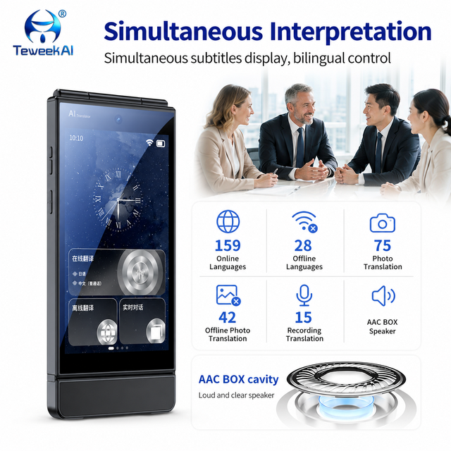 M90pro AI Dual Screen Translator 159 Languages Online Offline Voice Photo Recording Travel Business Pocket Device