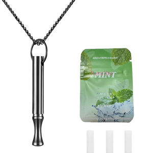 بالجملة، قلادة خشبية مخصصة، موزع عطر، عصا استنشاق، خالية من الدخان والنيكوتين، بنكهات، مخصصة للإقلاع عن التدخين كمكافأة - Product Image 1