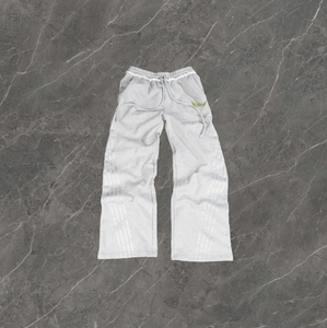 Pantalon de survêtement pour homme à jambe large vintage avec logo personnalisé, mélange polyester/coton, cordon de serrage, poches, écologique, respirant, 6XL - Product Image 3