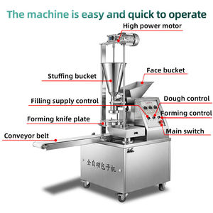 Máquina comercial de alta eficiencia para hacer panecillos al vapor, máquina automática para hacer mantou, dumplings y pasteles. - Product Image 4