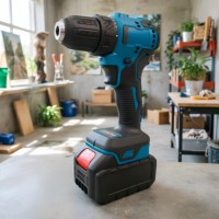 Tournevis électrique sans fil 21V mini portable à moteur sans balais rechargeable, qualité industrielle 10mm, outils de bricolage OEM, directement de l'usine