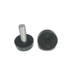 Pieds réglables en plastique noir J444, patins de nivellement pour meubles, supports d'étagère - Product Image 1