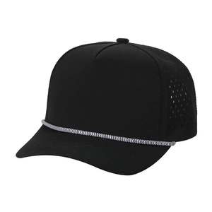 High Quality Wholesale Blank Custom Embroidery Logo 5 Panel Men Outdoor Sport Gorras Nylon Stripes <b>Rope</b> Golf Baseball Cap Hat - Product Image 1