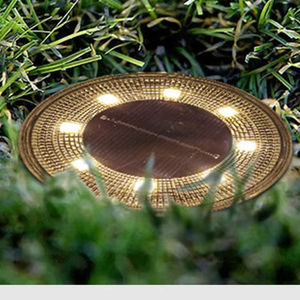 Lampe solaire à disque pour extérieur, jardin, pelouse, étanche, lampes enterrées, projecteur, éclairage encastré au sol, lampe de sol enterrée, décoration - Product Image 4