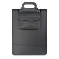 Grand tapis de bureau en cuir PU multifonctionnel avec chargeur sans fil intégré et bloc-notes imperméable, double usage, avec petite pochette – Nouveauté très prisée