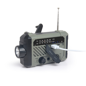 วิทยุพกพา NOAA 2000mAh พร้อมระบบวิทยุพยากรณ์อากาศ AM/<span class=keywords><strong>FM</strong></span>  ไฟฉายพลังงานแสงอาทิตย์ วิทยุฉุกเฉิน พร้อมมือหมุนชาร์จแบตสำรอง ไฟฉาย SOS - Product Image 6