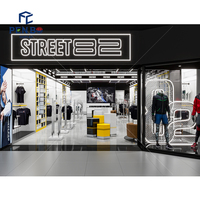 Support d'affichage en métal pour boutique, étagères pour vêtements avec étagère de rangement, porte-vêtements, étagère d'affichage pour vêtements à vendre