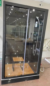 Cabina <span class=keywords><strong>doccia</strong></span> chiusa a buon mercato della porta di vetro temperato della scatola di hidromassage della polonia - Product Image 2