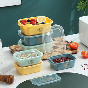 Lot de 3 et 4 boîtes à lunch pour micro-ondes de cuisine, conteneur de stockage des aliments, <span class=keywords><strong>airscape</strong></span>, café et aliments - Product Image 1