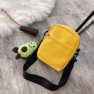 Borsa a <span class=keywords><strong>Tracolla</strong></span> <span class=keywords><strong>Nera</strong></span> Piccola in Tela con Chiusura a Cerniera per Donna, Nuova Collezione all'Ingrosso - Product Image 5